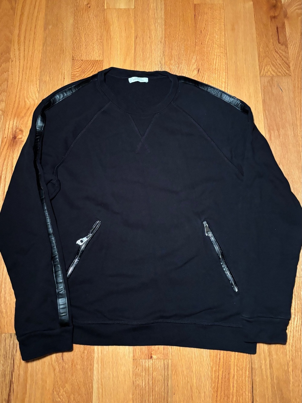 Versace Leather Zipper Crewneck Sweatshirt 🔥